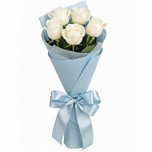 Букет 5 Белых роз Проуд #REPLACE_PRED# Ярцево