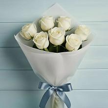 Букет 7 Белых роз Эдлесс Лав #REPLACE_PRED# Ярцево