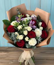 Букет цветов из:  Розы и Альстромерии #REPLACE_PRED# Ярцево