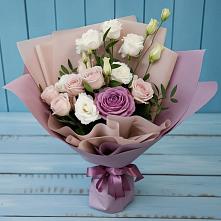 Букет цветов из:  Розы и Лизиантусы #REPLACE_PRED# Ярцево