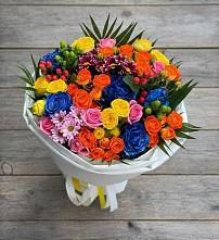 Букет цветов из:  Розы и Хризантемы в Ярцево