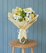 Букет цветов из:  Хризантемы и Розы #REPLACE_PRED# Ярцево