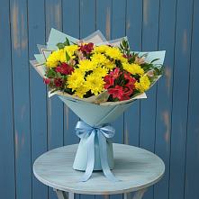 Букет цветов из:  Альстромерии и Хризантемы в Ярцево