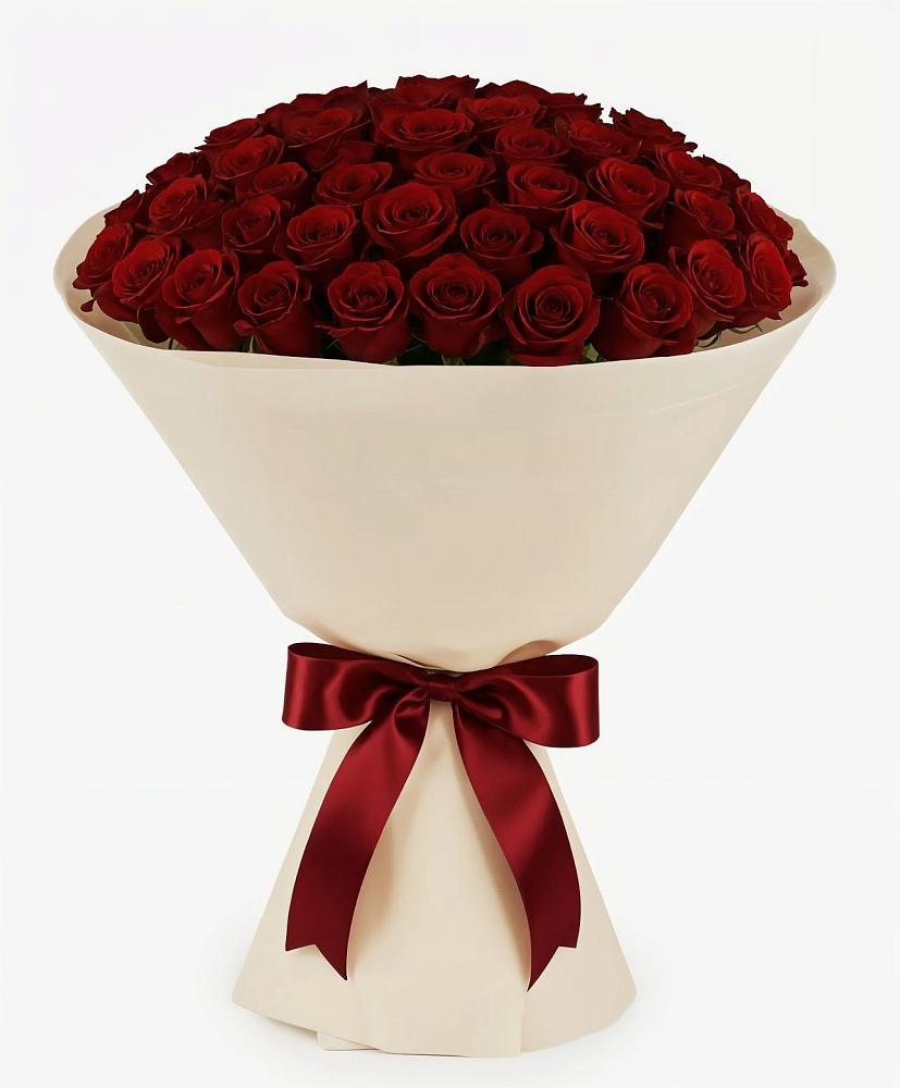 Букет 101 Бордовая роза Блэк Бакарра в Ярцево